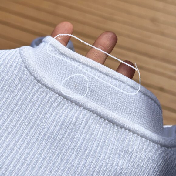 Babaton White Sculpt Knit Squareneck Cropped Tank - Picture 6 of 9